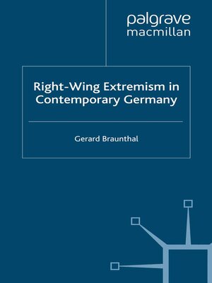 cover image of Right-Wing Extremism in Contemporary Germany